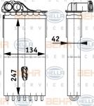 Hella 8FH 351 312-131 теплообменник, отопление салона на PEUGEOT 307 SW (3H)