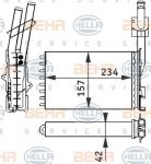 Hella 8FH 351 313-051 теплообменник, отопление салона на RENAULT 21 универсал (K48_)