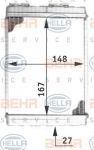 Hella 8FH 351 313-081 теплообменник, отопление салона на MITSUBISHI LANCER IV (C6_A, C7_A)