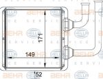 Hella 8FH 351 333-061 теплообменник, отопление салона на FORD GALAXY (WA6)