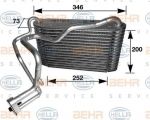 Hella 8FV 351 210-191 испаритель, кондиционер на AUDI 80 Avant (8C, B4)