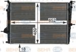 Hella 8MK 376 700-411 радиатор, охлаждение двигателя на RENAULT GRAND SCЙNIC III (JZ0/1_)
