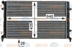Hella 8MK 376 700-491 радиатор, охлаждение двигателя на SKODA OCTAVIA (1Z3)