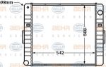 Hella 8MK 376 704-611 радиатор, охлаждение двигателя на IVECO EuroCargo