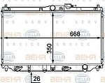 Hella 8MK 376 707-431 радиатор, охлаждение двигателя на HONDA ACCORD IV (CB)