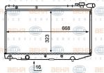 Hella 8MK 376 708-041 радиатор, охлаждение двигателя на TOYOTA COROLLA купе (AE86)