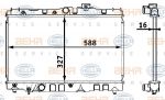 Hella 8MK 376 708-101 радиатор, охлаждение двигателя на TOYOTA COROLLA (_E9_)
