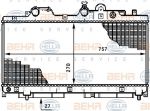 Hella 8MK 376 708-731 радиатор, охлаждение двигателя на FIAT PUNTO (176)