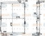 Hella 8MK 376 711-274 радиатор, охлаждение двигателя на AUDI 80 (8C, B4)