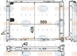 Hella 8MK 376 713-631 радиатор, охлаждение двигателя на VW TRANSPORTER III автобус