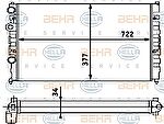 Hella 8MK 376 715-174 радиатор, охлаждение двигателя на VW PASSAT Variant (3A5, 35I)