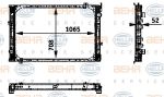 Hella 8MK 376 722-351 радиатор, охлаждение двигателя на MERCEDES-BENZ TRAVEGO (O 580)