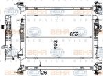 Hella 8MK 376 735-391 радиатор, охлаждение двигателя на RENAULT GRAND SCЙNIC III (JZ0/1_)
