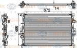Hella 8MK 376 745-594 радиатор, охлаждение двигателя на FORD MONDEO IV седан (BA7)