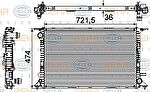 Hella 8MK 376 745-644 радиатор, охлаждение двигателя на AUDI A7 Sportback (4GA, 4GF)