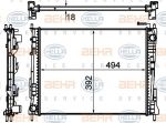 Hella 8MK 376 746-751 радиатор, охлаждение двигателя на RENAULT TWINGO II (CN0_)