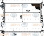 Hella 8MK 376 754-561 радиатор, охлаждение двигателя на PEUGEOT BIPPER Tepee