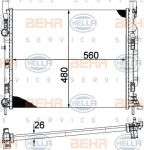 Hella 8MK 376 755-514 радиатор, охлаждение двигателя на RENAULT KANGOO / GRAND KANGOO (KW0/1_)