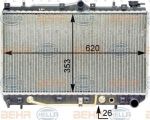 Hella 8MK 376 762-131 радиатор, охлаждение двигателя на HYUNDAI S COUPE (SLC)