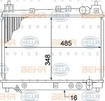 Hella 8MK 376 773-471 радиатор, охлаждение двигателя на TOYOTA YARIS VERSO (_NLP2_, _NCP2_)