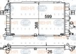 Hella 8MK 376 781-041 радиатор, охлаждение двигателя на OPEL ASTRA H (L48)
