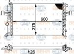 HELLA Радиатор охл. ДВС OPEL Astra G 1,6-2,2L 98-05 (600x359x22mm)(МКПП) (1300215, 8MK376710-311)