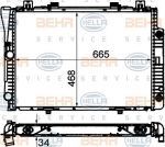 HELLA Радиатор MB W140 93-98 2.8-3.2L (1405002103, 8MK376712-201)