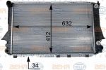 HELLA Радиатор A100/A62.6-2.8L 92-97 АКПП (4A0121251M, 8MK376715-261)
