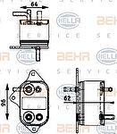HELLA радиатор охлаждения двигателя (8MK376745-011)