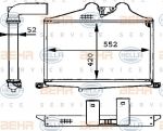 Hella 8ML 376 723-731 интеркулер на MERCEDES-BENZ LK/LN2