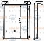 Hella 8ML 376 727-611 интеркулер на RENAULT TRUCKS Premium