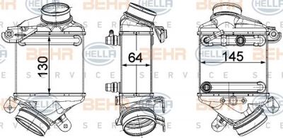 Hella 8ML 376 746-441 интеркулер на 6 купе (F13)