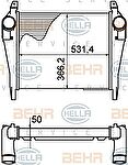 Hella 8ML 376 758-141 интеркулер на IVECO EuroCargo