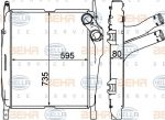 Hella 8ML 376 758-161 интеркулер на MERCEDES-BENZ AXOR 2