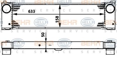 HELLA Интеркулер MB VIANO (W639... (8ml376723-531)
