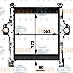HELLA Интеркуллер[772x651x50]/41218267 IVECO Truck (8ML376724-301)