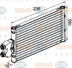 Hella 8MO 376 747-201 масляный радиатор, автоматическая коробка передач на MERCEDES-BENZ E-CLASS (W211)