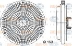 HELLA Вискомуфта вентилятора радиатора W124/W202/W210 1,8-2,3L 93-00 (1112000422, 8MV376733-011)
