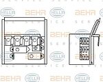 HELLA Резистор вентилятора отопителя (9ML351332-131)