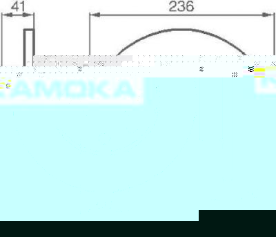 KAMOKA 103208 тормозной диск на OPEL KADETT E Наклонная задняя часть (33_, 34_, 43_, 44_)