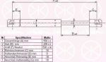 KLOKKERHOLM 25767100 газовая пружина, крышка багажник на FORD FUSION (JU_)