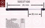KLOKKERHOLM 50537100 газовая пружина, крышка багажник на OPEL ASTRA J