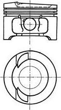 Kolbenschmidt 91033600 поршень на VW GOLF IV (1J1)