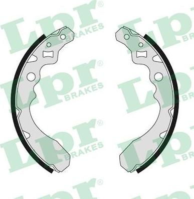 LPR 05650 Колодки тормозные барабанные DAIHATSU CHARADE/CUORE/MOVE/SIRION/YRV (449587203)