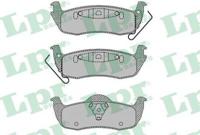 LPR 05P1405 Колодки тормозные дисковые JEEP COMMANDER 3.0-5.8 05-/GRAND CHEROKEE 2.7-5.7 00- задние (5080871AB)