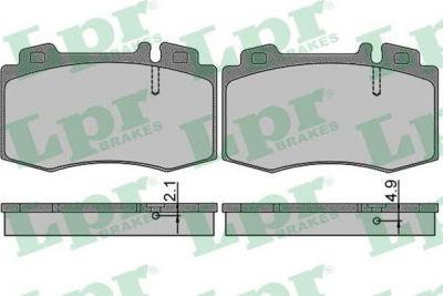 LPR 05P849 Колодки тормозные дисковые MERCEDES C209/W203/W211/W220/R171/R230 передние (571961)