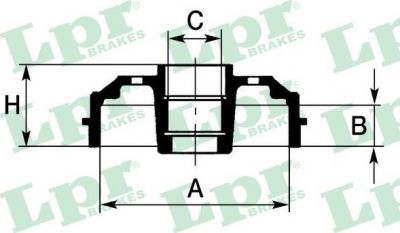 LPR 7D0602C тормозной барабан на SUZUKI WAGON R+ (MM)
