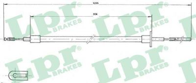 LPR C0006C трос, управление сцеплением на IVECO DAILY II фургон/универсал