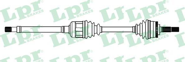 LPR DS36115 приводной вал на NISSAN PRIMERA Hatchback (P11)