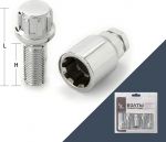 LS Slik Болт секретный M12x1,25 50/29 конус 4+1 ключ CH HN-59605 LS Slik Болт секретный M12x1,25 50/29 конус 4+1 ключ CH HN-59605